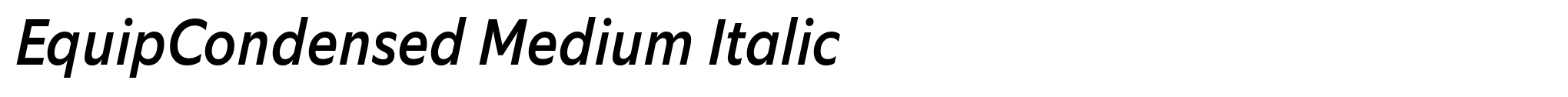 EquipCondensed Medium Italic image
